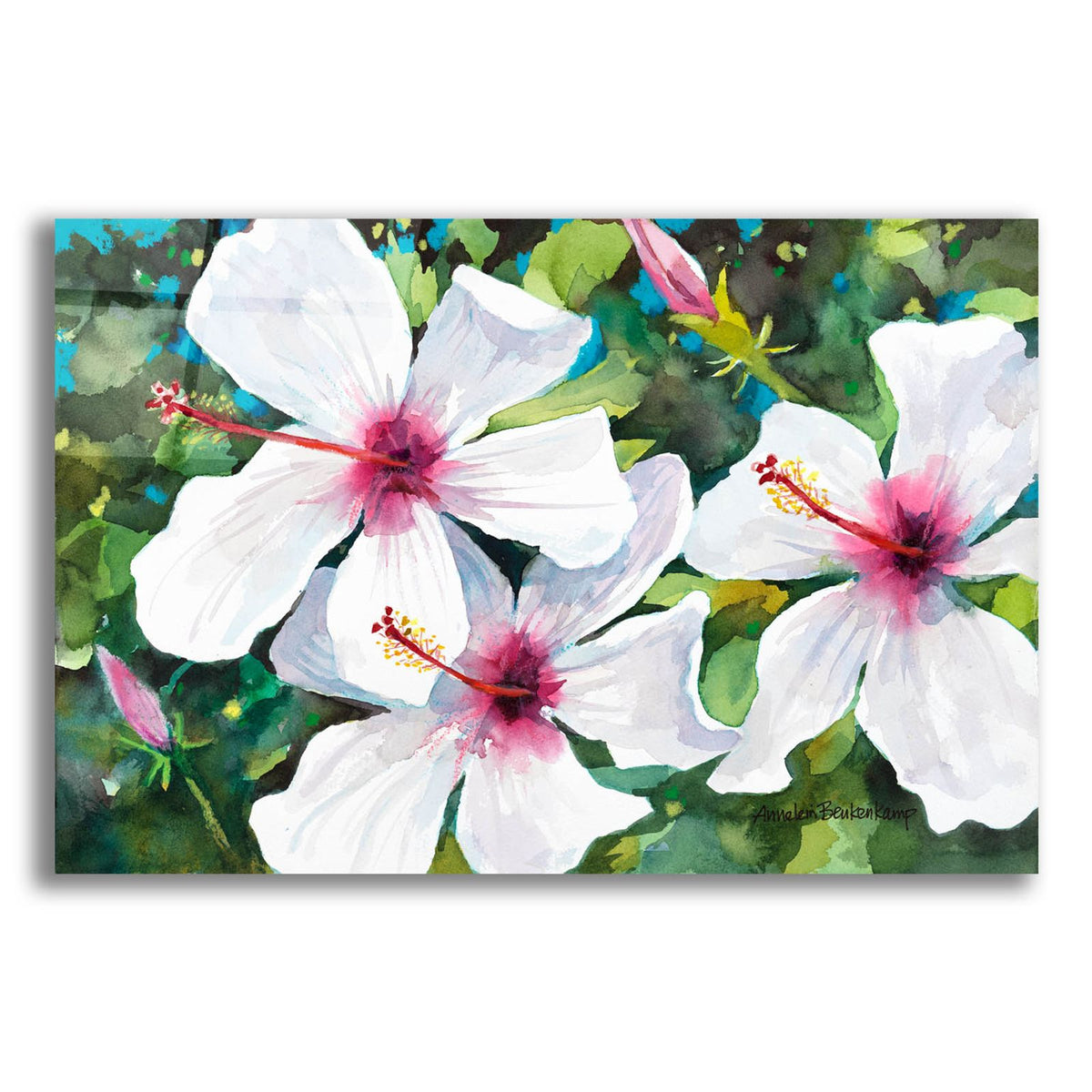 Hibiscus Hypnosis by Annelein Beukenkamp acrylic glass wall art