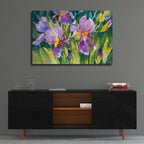 Interlocking by Annelein Beukenkamp - 36x24 acrylic wall art in a room