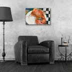 Lobster by Annelein Beukenkamp - 24x16 acrylic wall art in a room