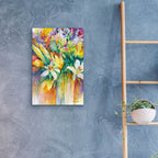 Looking At Lilies by Annelein Beukenkamp - 16x24 acrylic wall art in a room