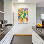 Looking At Lilies by Annelein Beukenkamp - 24x36 acrylic wall art in a room