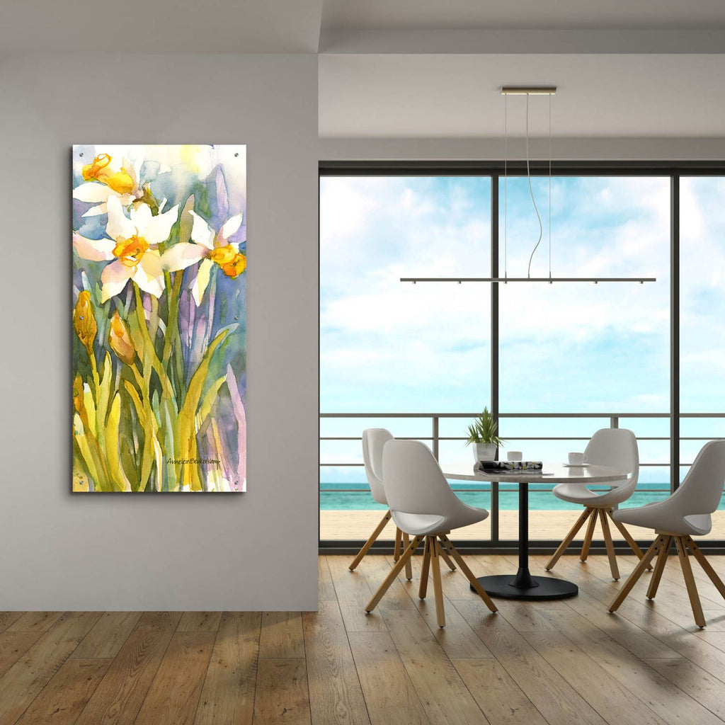 Narcissus by Annelein Beukenkamp - 24x48 acrylic wall art in a room