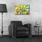 Nasturtium Nest by Annelein Beukenkamp - 24x16 acrylic wall art in a room