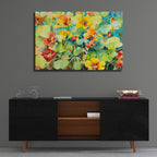 Nasturtium Nest by Annelein Beukenkamp - 36x24 acrylic wall art in a room
