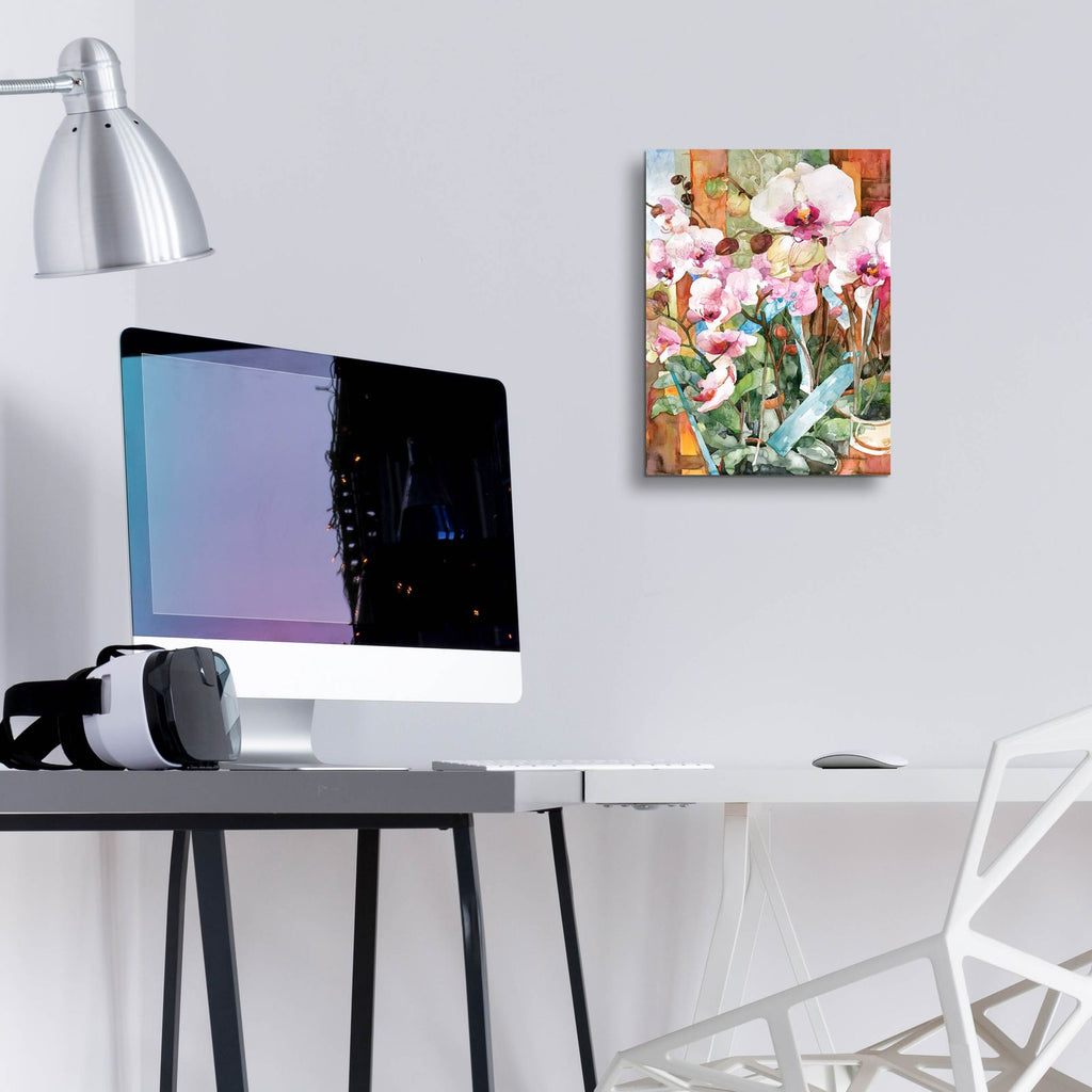 Orchid Dance by Annelein Beukenkamp - 12x16 acrylic wall art in a room