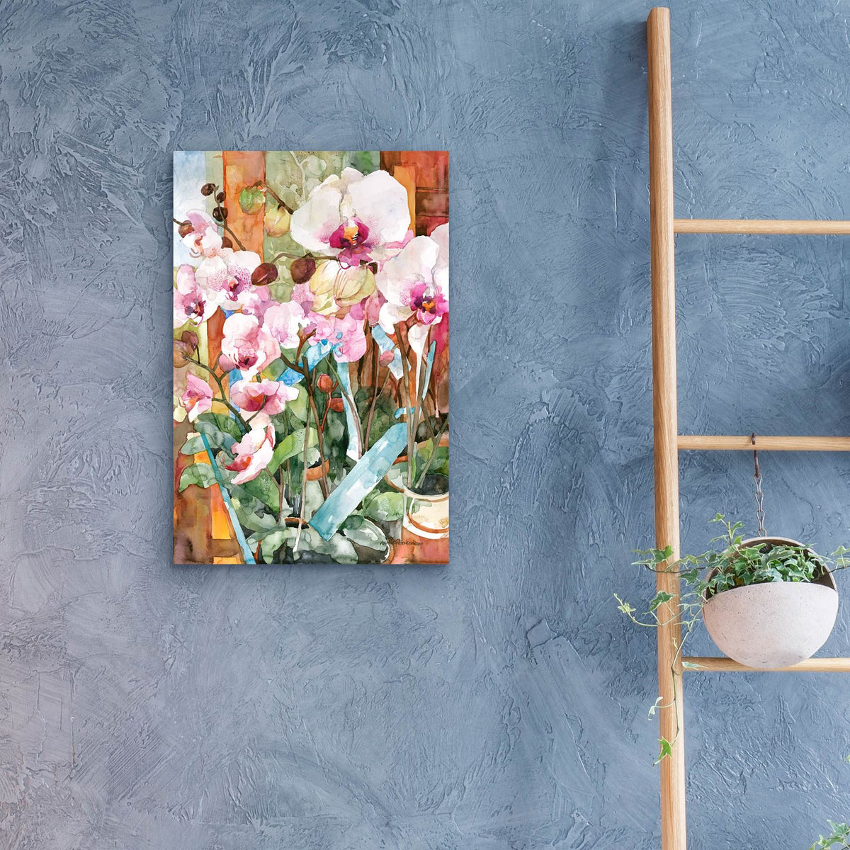 Orchid Dance by Annelein Beukenkamp - 16x24 acrylic wall art in a room