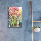 Orchid Gathering by Annelein Beukenkamp - 16x24 acrylic wall art in a room