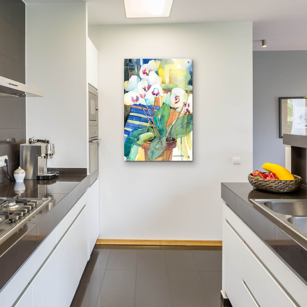 Orchid Offering by Annelein Beukenkamp - 24x36 acrylic wall art in a room