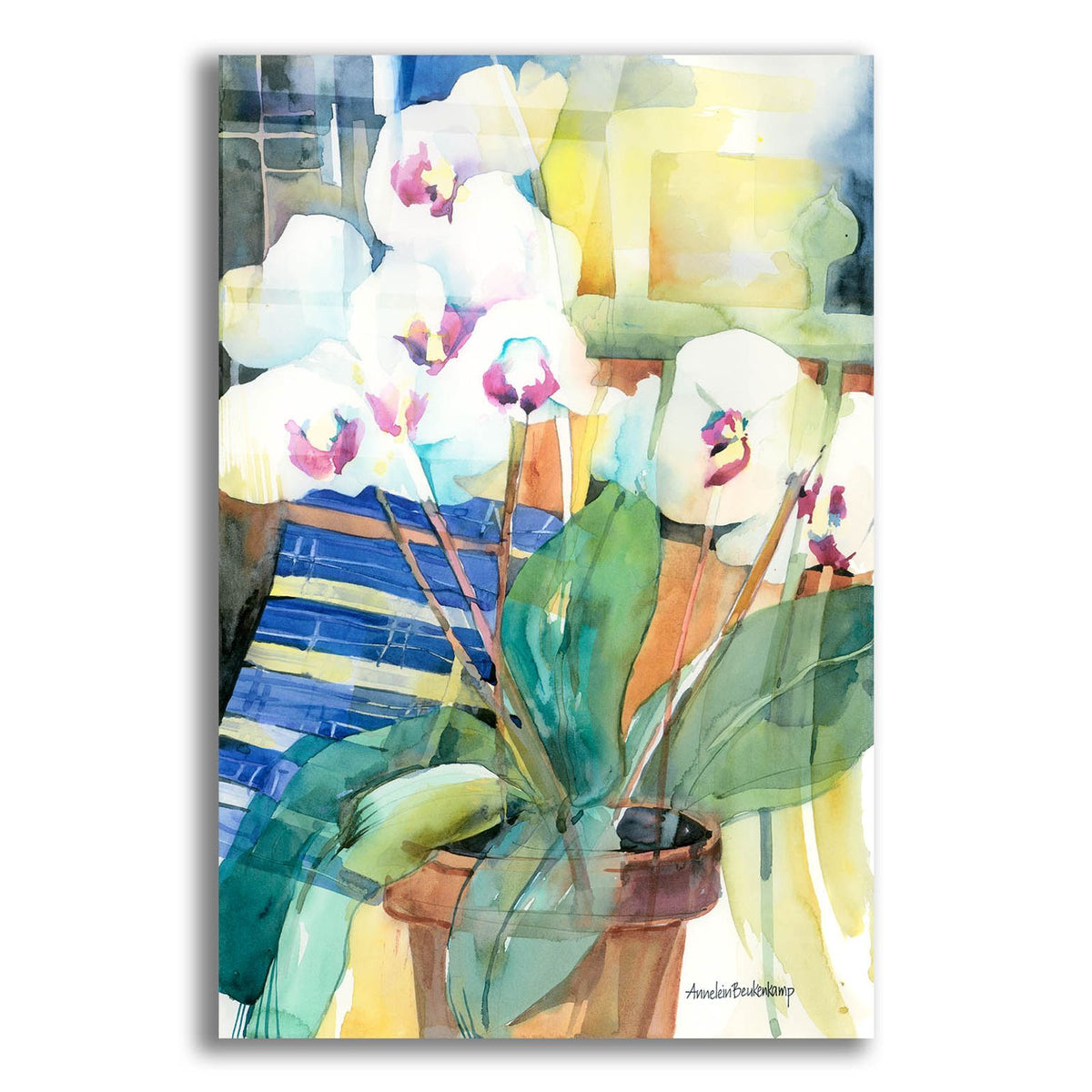 Orchid Offering by Annelein Beukenkamp acrylic glass wall art