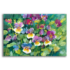 Pansies Primping by Annelein Beukenkamp acrylic glass wall art