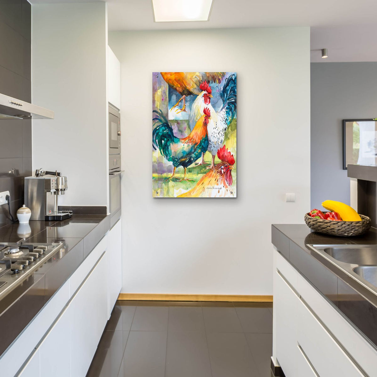 Part Of The Flock by Annelein Beukenkamp - 24x36 acrylic wall art in a room
