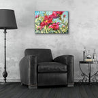 Peony Paradise by Annelein Beukenkamp - 24x16 acrylic wall art in a room