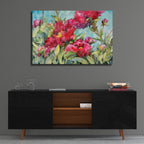 Peony Paradise by Annelein Beukenkamp - 36x24 acrylic wall art in a room