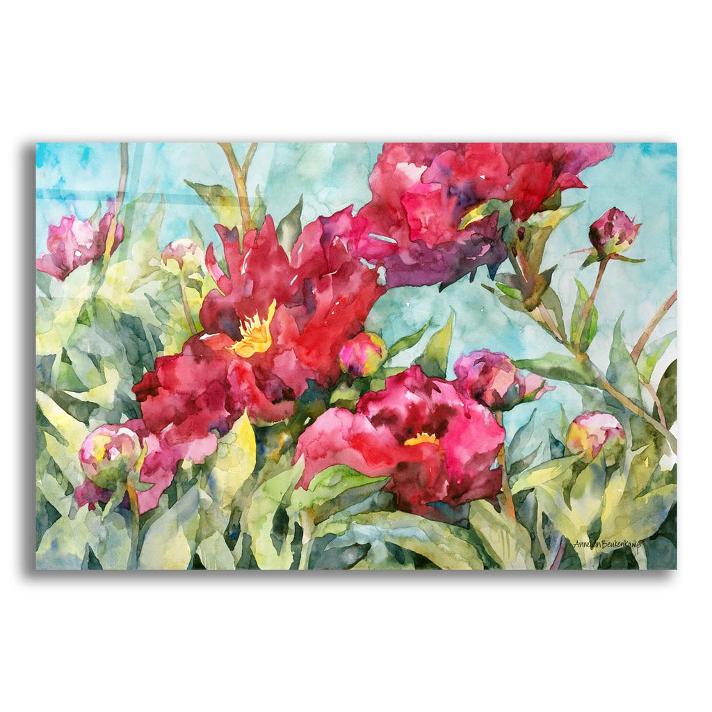 Peony Paradise by Annelein Beukenkamp acrylic glass wall art
