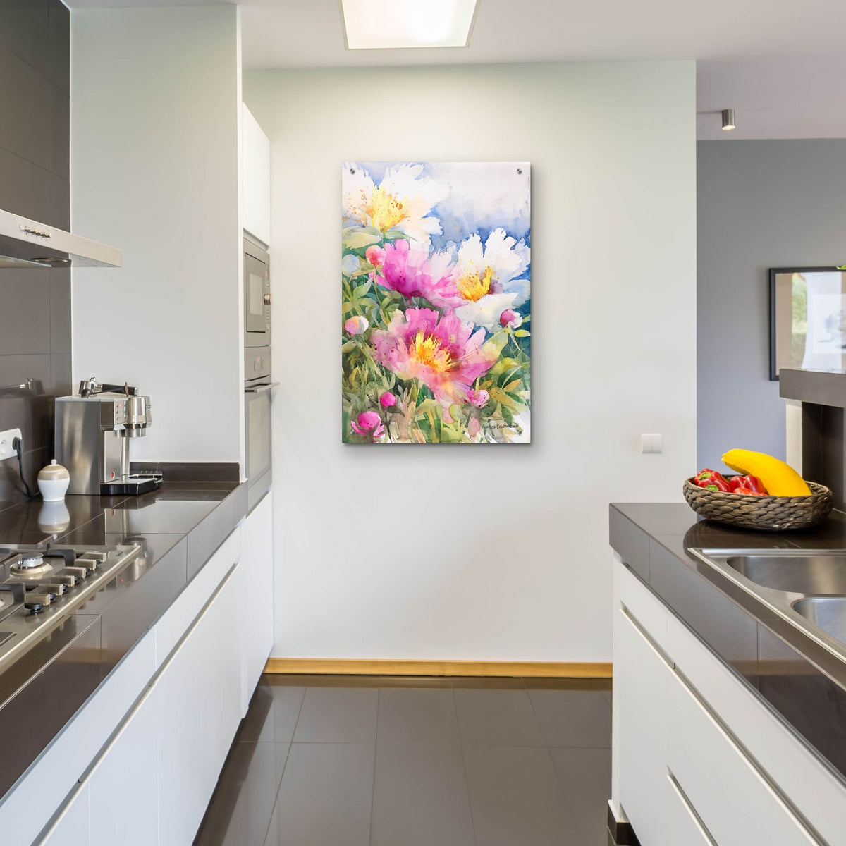 Peony Performance by Annelein Beukenkamp - 24x36 acrylic wall art in a room