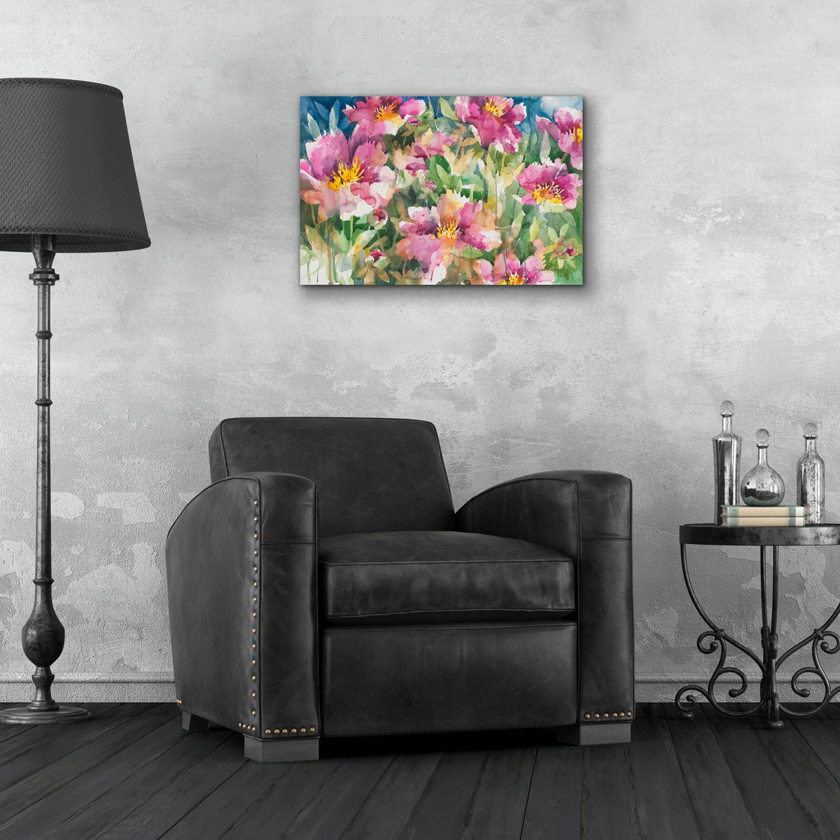 Peony Personalities by Annelein Beukenkamp - 24x16 acrylic wall art in a room
