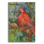 Perched Cardinal by Annelein Beukenkamp acrylic glass wall art
