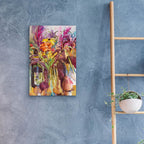 Petals Of Purple by Annelein Beukenkamp - 16x24 acrylic wall art in a room