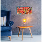 Petals On Parade by Annelein Beukenkamp - 24x12 acrylic wall art in a room