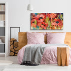 Petals On Parade by Annelein Beukenkamp - 48x24 acrylic wall art in a room