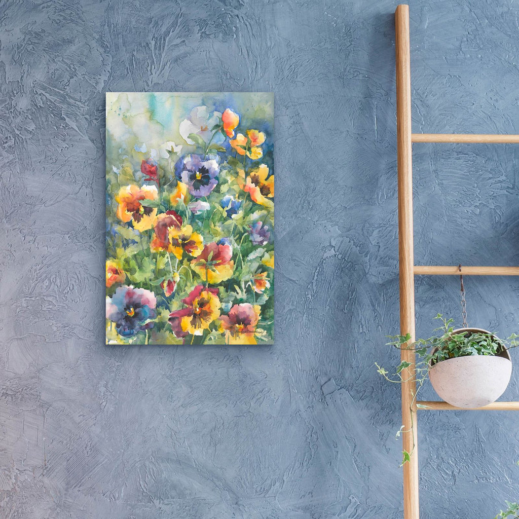 Picture Perfect Pansies by Annelein Beukenkamp - 16x24 acrylic wall art in a room