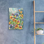 Picture Perfect Pansies by Annelein Beukenkamp - 16x24 acrylic wall art in a room