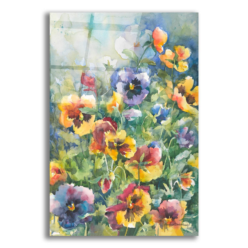 Picture Perfect Pansies by Annelein Beukenkamp acrylic glass wall art