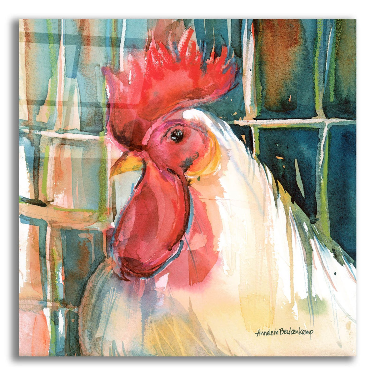 Portrail by Annelein Beukenkamp acrylic glass wall art
