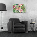 Posing In Pastel Pink by Annelein Beukenkamp - 24x16 acrylic wall art in a room