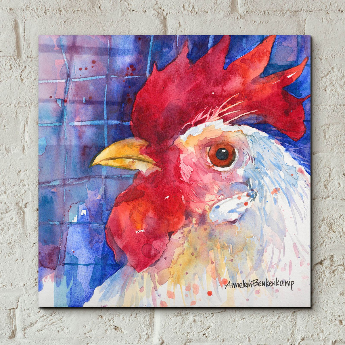 Primary Colors by Annelein Beukenkamp - 12x12 acrylic wall art in a room