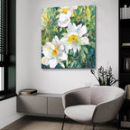 Pristine Peonies by Annelein Beukenkamp - 36x36 acrylic wall art in a room