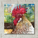 Profile Pose by Annelein Beukenkamp - 12x12 acrylic wall art in a room