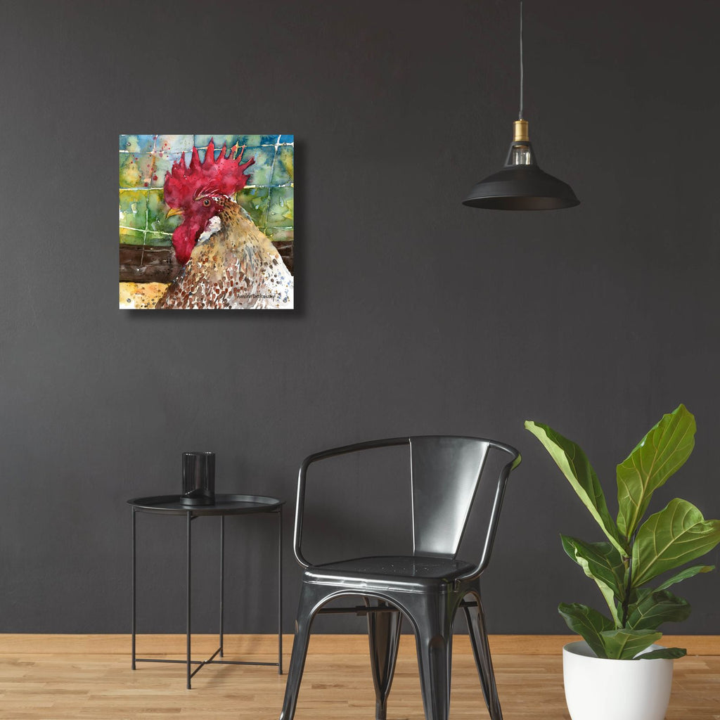 Profile Pose by Annelein Beukenkamp - 24x24 acrylic wall art in a room