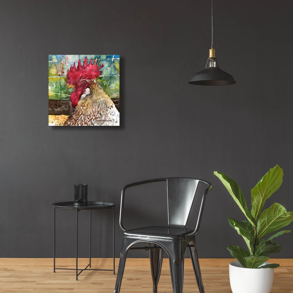 Profile Pose by Annelein Beukenkamp - 24x24 acrylic wall art in a room
