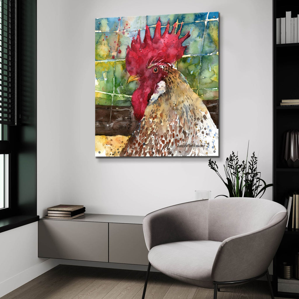 Profile Pose by Annelein Beukenkamp - 36x36 acrylic wall art in a room