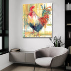 Proud Plummage by Annelein Beukenkamp - 36x36 acrylic wall art in a room