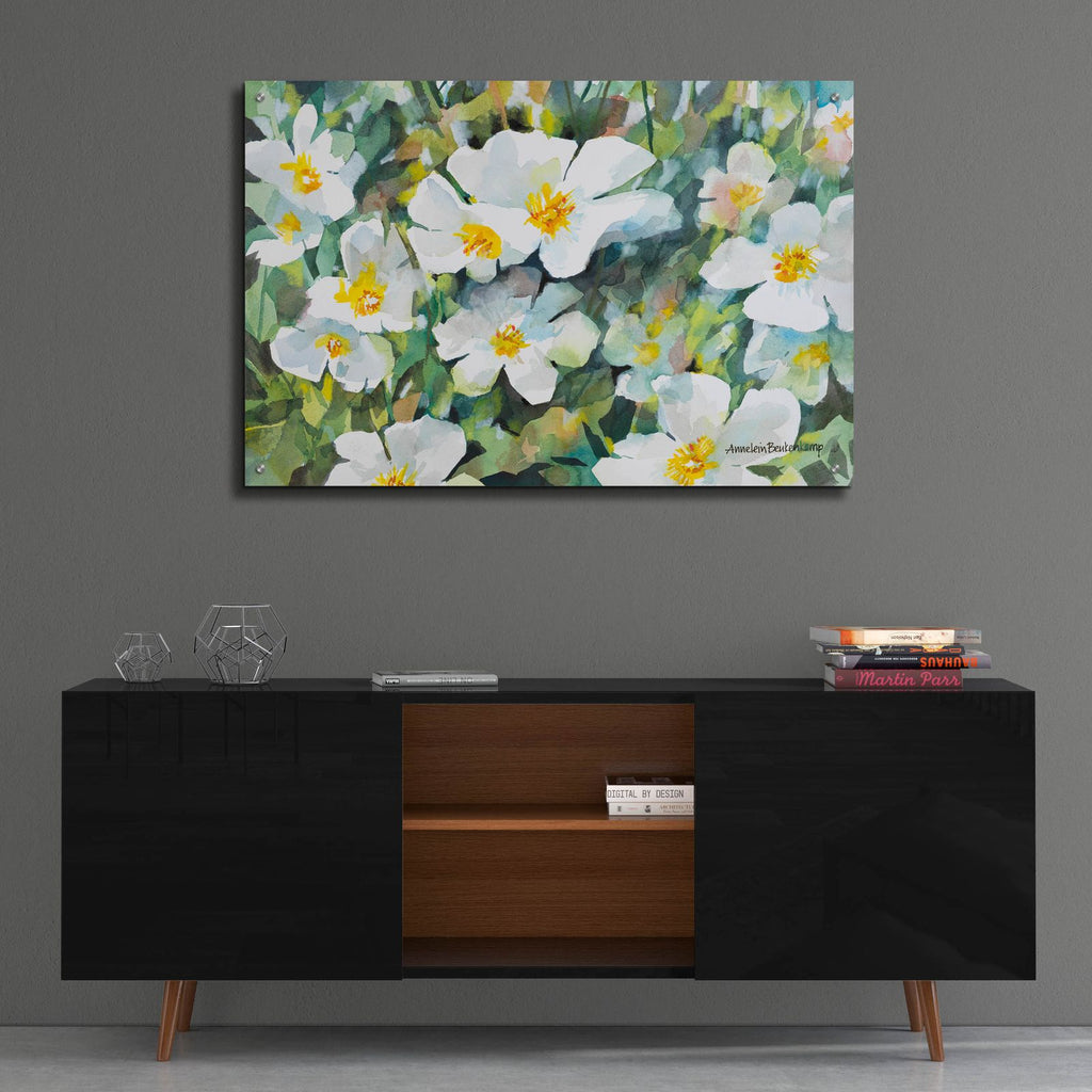 Pure Petals by Annelein Beukenkamp - 36x24 acrylic wall art in a room