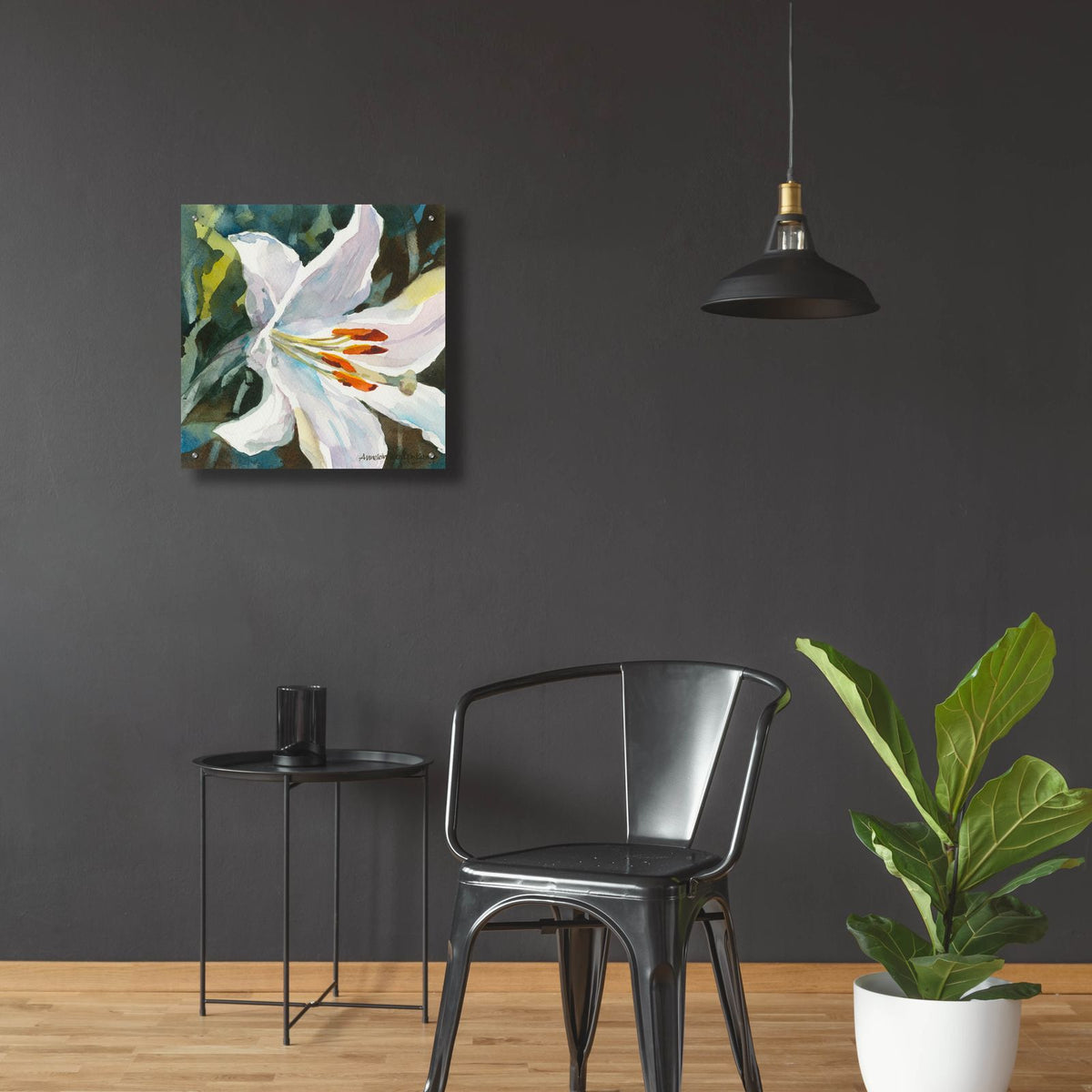 Pure by Annelein Beukenkamp - 24x24 acrylic wall art in a room