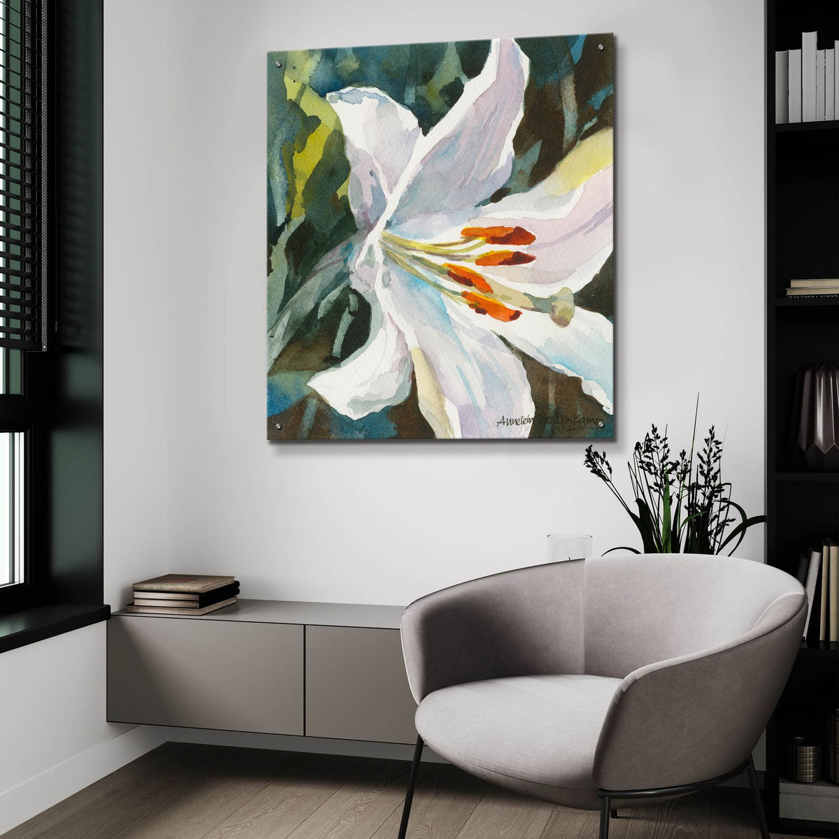 Pure by Annelein Beukenkamp - 36x36 acrylic wall art in a room