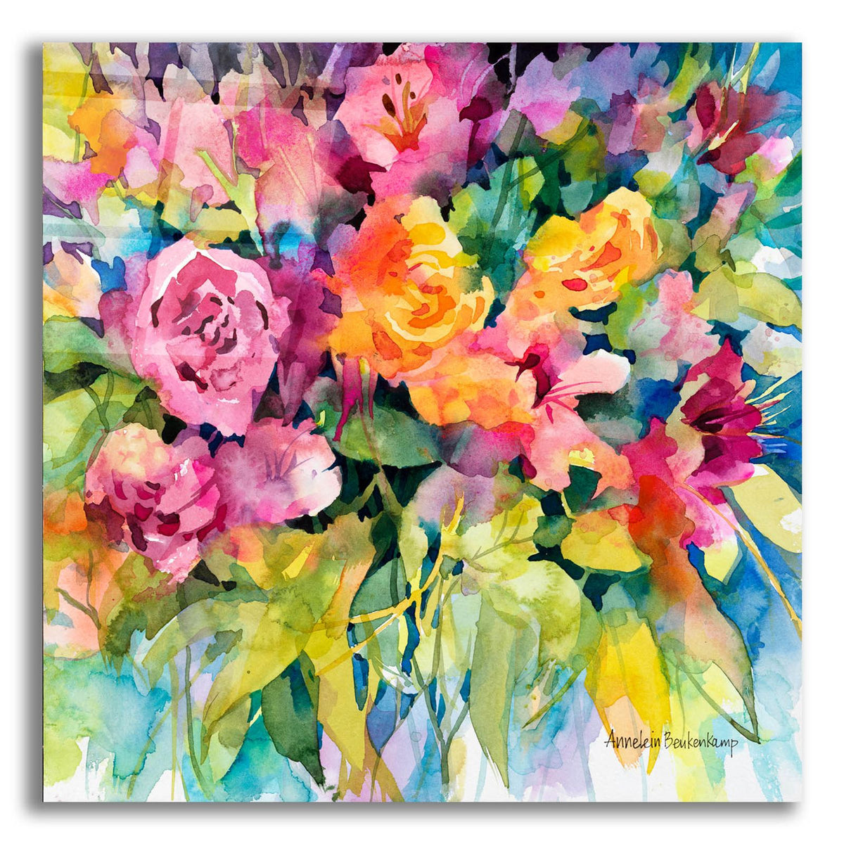 Ramblin' Roses by Annelein Beukenkamp acrylic glass wall art