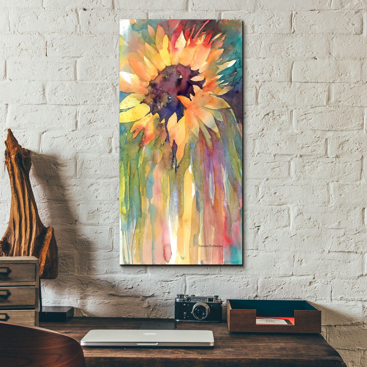 Rays Of Sun by Annelein Beukenkamp - 12x24 acrylic wall art in a room