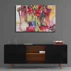 Red Amaryllis by Annelein Beukenkamp - 36x24 acrylic wall art in a room