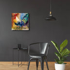 Renegade Rooster by Annelein Beukenkamp - 24x24 acrylic wall art in a room