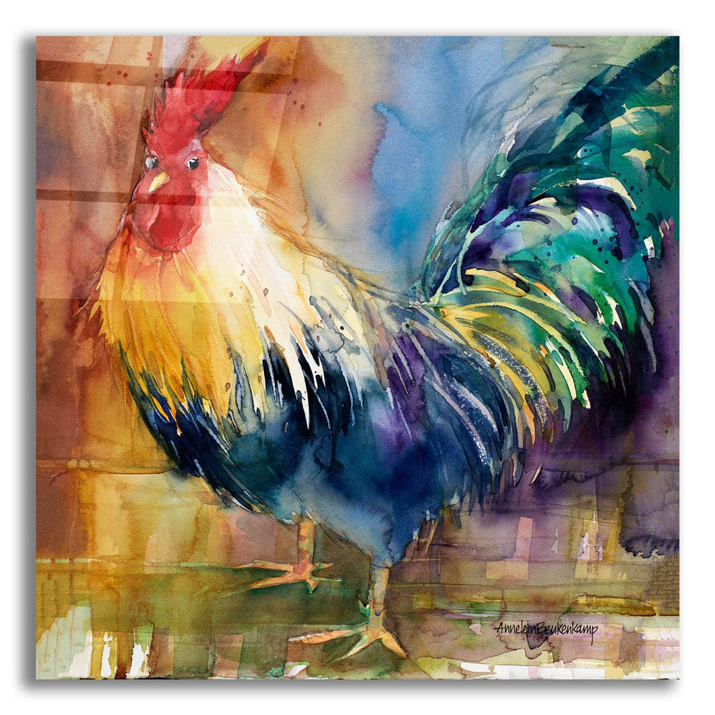 Renegade Rooster by Annelein Beukenkamp acrylic glass wall art