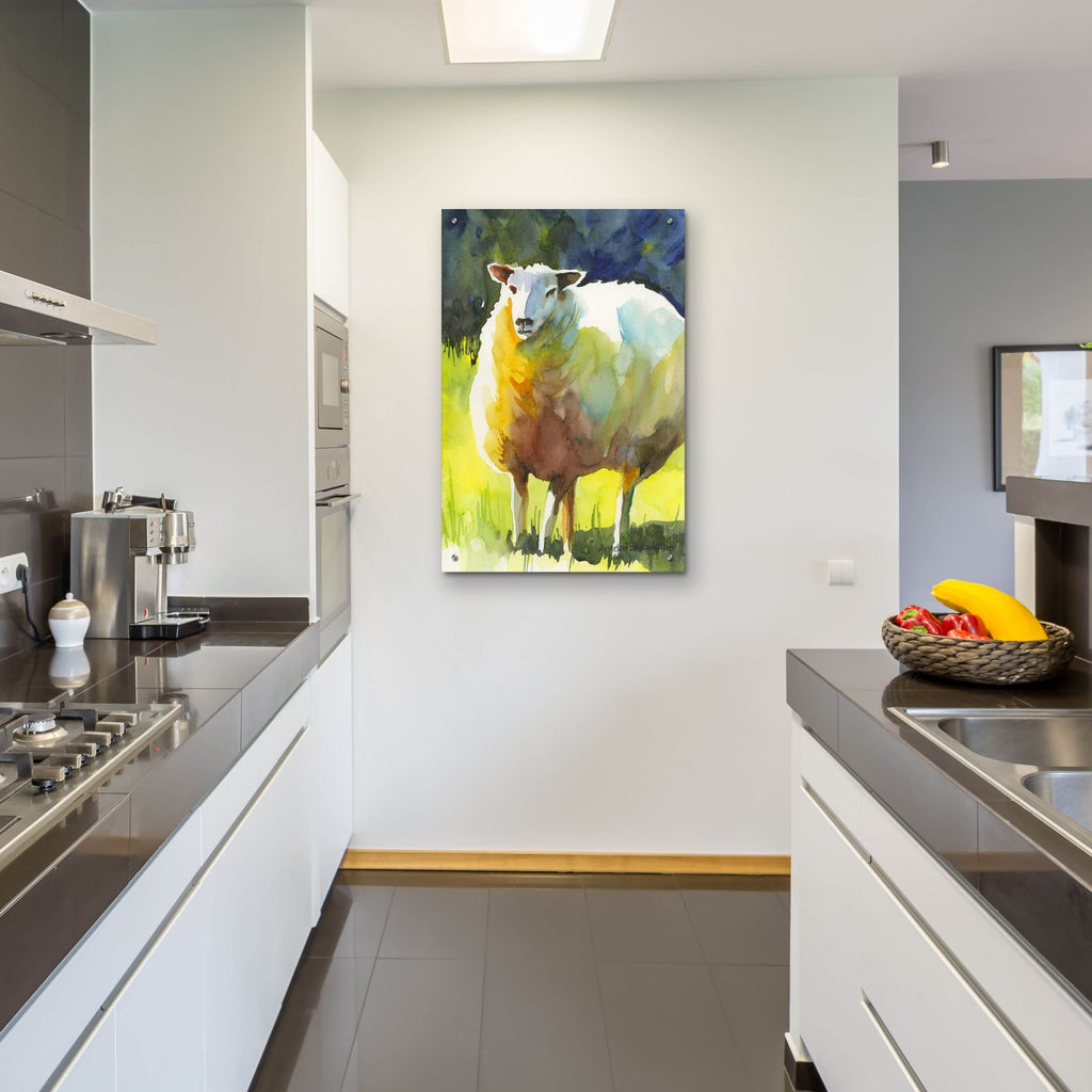 Sheep 1 by Annelein Beukenkamp - 24x36 acrylic wall art in a room