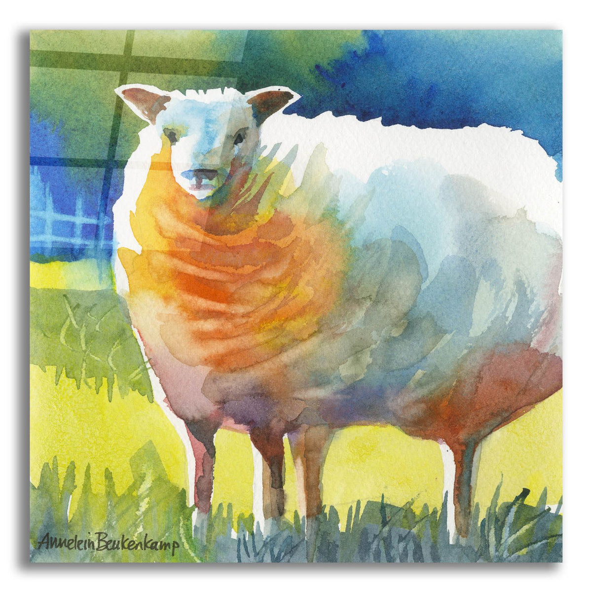 Sheep 2 by Annelein Beukenkamp acrylic glass wall art
