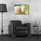 Sheep 4 by Annelein Beukenkamp - 24x16 acrylic wall art in a room