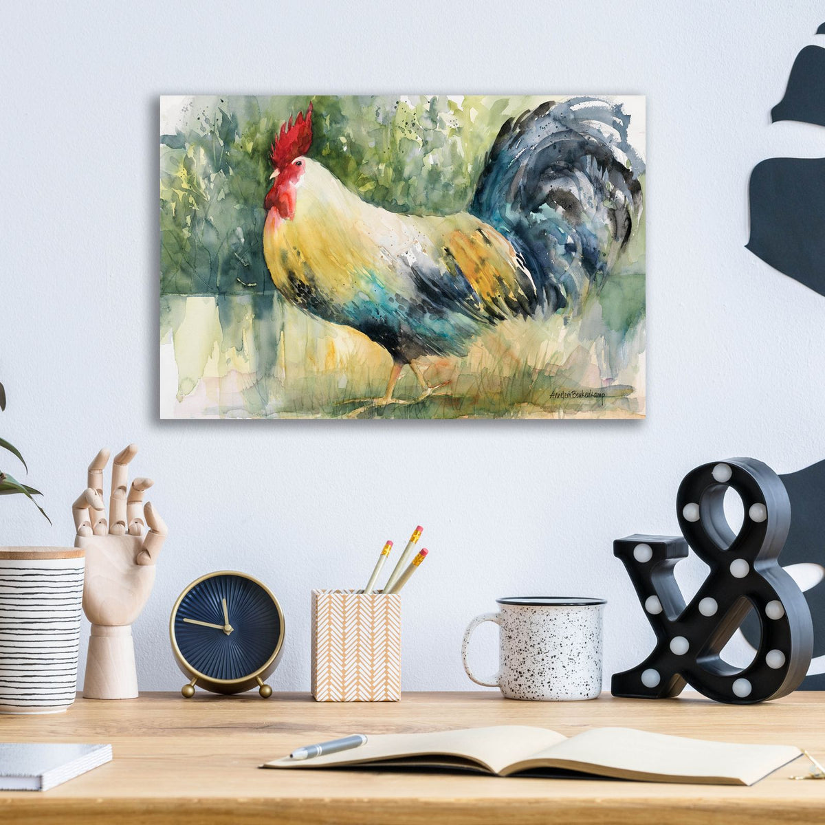 Sly Strutter by Annelein Beukenkamp - 16x12 acrylic wall art in a room