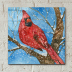 Snowbird by Annelein Beukenkamp - 12x12 acrylic wall art in a room