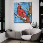 Snowbird by Annelein Beukenkamp - 36x36 acrylic wall art in a room